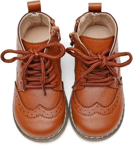 Vista 2 de DADAWEN - Botas de nieve impermeables para niños y niñas, botas térmicas para el invierno