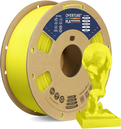 Vista 27 de Overture PLA Plus (PLA+) Filamento de 1/16 pulgadas, dureza mejorada con rollo PLA, con superficie de construcción 3D de 7.87 × 7.87 pulgadas, PLA