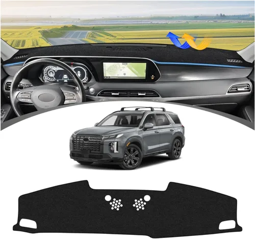 Vista 20 de FIILINES Cubierta para tablero Compatible con Mazda 3 2010-2013 Accesorios Tapete para tablero para Mazda 3 Accesorios Tapete para salpicadero