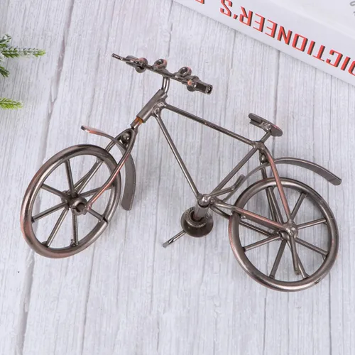 Vista 4 de Homoyoyo Molde de bicicleta de hierro para bicicleta modelo de bicicleta de hierro decoración de bicicleta de hierro