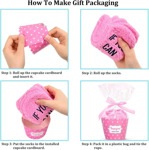 Vista 4 de HAPPYPOP Calcetines inspiradores para concienciación sobre el cáncer de mama para mujer, regalos inspiradores para concienciación de quimioterapia