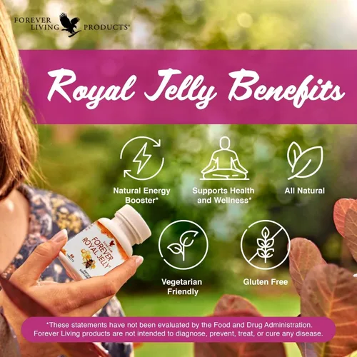 Vista 3 de Forever Living Royal Jelly, 120 comprimidos, paquete de 2