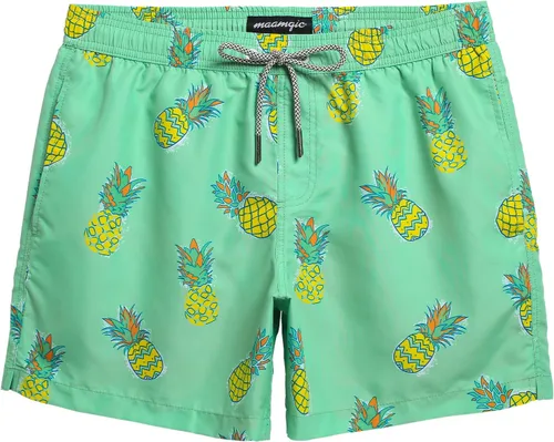 Vista 9 de maamgic Mens Swim Trunks 5" Quick Dry Beach Shorts Bathing Suits with Mesh Lining Pockets