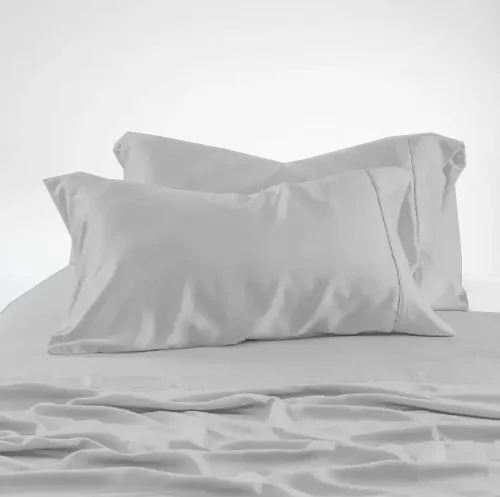 Vista 23 de Juego de sábanas con bolsillo extra profundo individual XL, sábanas y fundas de almohada de 4 piezas, lujosas, ultrasuaves, refrescantes, bolsillo