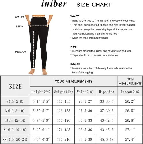 Vista 2 de iniber Pantalones de yoga de cintura alta con bolsillos para mujer, elásticos en 4 direcciones, suaves, para correr, entrenamiento, pantalones