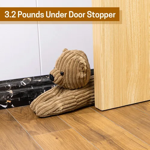 Vista 6 de SWISSELITE Tapón de 36 pulgadas para debajo de la puerta, bloqueador de ruido decorativo para puerta, tapón de aire para animales con peso de 1.43