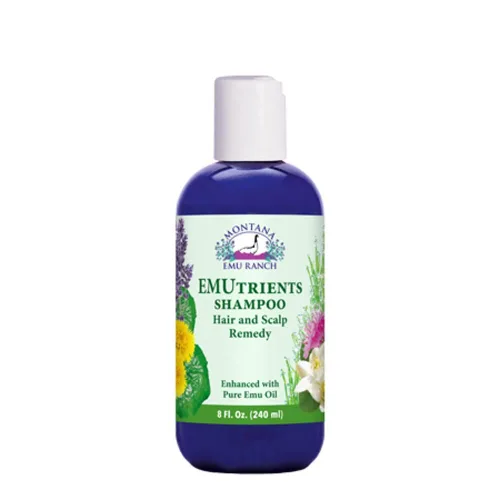 Vista 4 de Montana Emu Ranch - Champú EMUtrients Botella de 8 onzas - Hecho con aceite de emú puro