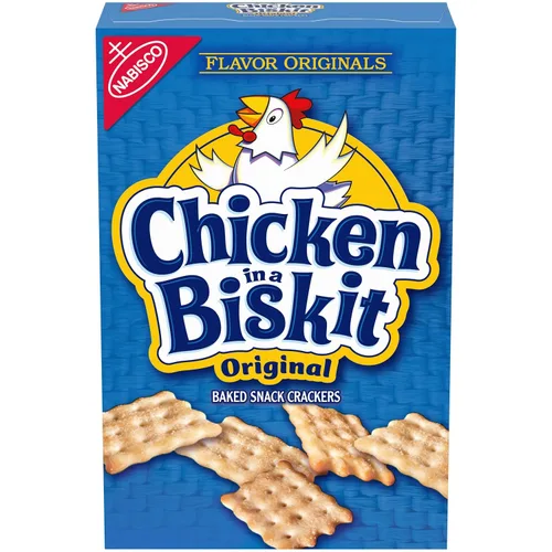 Vista 22 de Chicken in a Biskit Galletas horneadas originales, aperitivos a granel, 6 cajas de 7.5 onzas