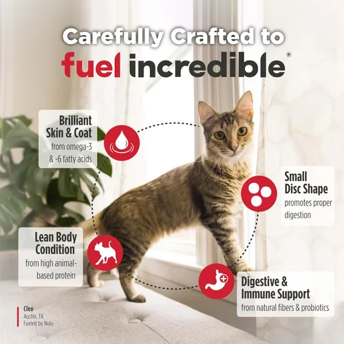 Vista 4 de Nulo Freestyle Alimento para Gatos Trim Alto en Proteínas, Receta de Salmón y Lentejas - Alimento Seco Natural para Gatos Sin Granos para Control