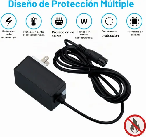 Vista 2 de Cargador de 24 V para scooter Razor Trikke E2 Ground Force Drifter Kart Crazy Cart Cargador E300 E200 E100 E125 E150 PR200 MX350 Dirt Quad Pocket Mod