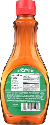 Vista 4 de Maple Grove Farms Vermont Jarabe con sabor a arce sin azúcar, 12 onzas