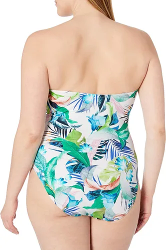 Vista 2 de La Blanca Bañador Bandeau de una pieza para mujer