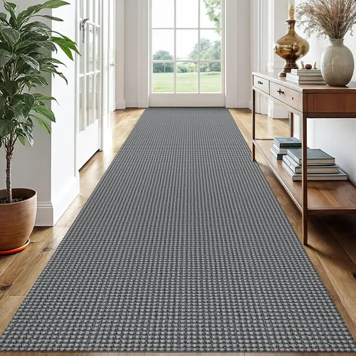Vista 34 de EARTHALL Alfombra tejida de 2 x 3 pies, lavable para entrada, alfombra trenzada antideslizante, alfombra para puerta interior y exterior, alfombra