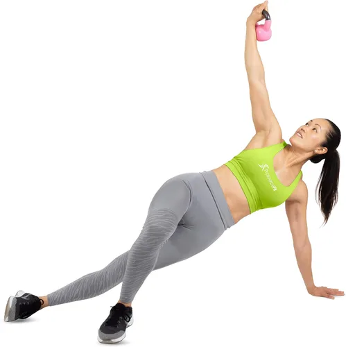 Vista 3 de ProsourceFit Vinyl Coated Cast Iron Kettlebells for Full Body Fitness Workouts