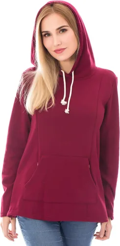 Vista 62 de Bearsland - Sudadera de lactancia y maternidad para mujer, con bolsillos y capucha