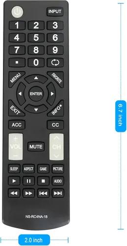 Vista 4 de NS-RC4NA-18 - Control remoto reemplazado para Insignia TV NS-32D311NA17 NS-32D311MX17 NS-40D420NA18 NS-49D420NA18 NS-55D420NA18 NS-40D420MX18