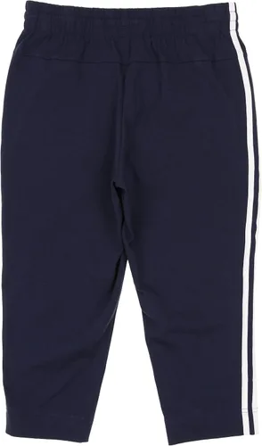 Vista 4 de adidas Pantalón cónico de 3 rayas de 3 cuartos para mujer, tinta legendariablanco