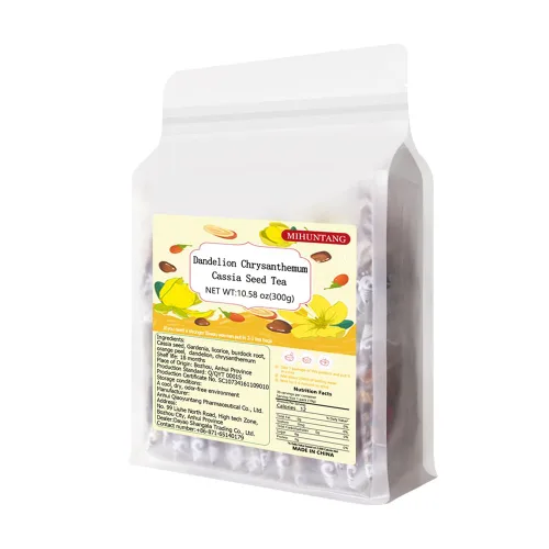 Vista 4 de Té de semillas de cassia de crisantemo de diente de león, 10.58 onzas, 30 bolsitas de té, 0.35 oz/bolsa - Combinación de bayas de Goji de raíz