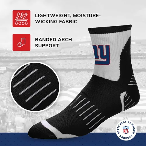 Vista 6 de NFL Youth Performance Quarter Length Socks - Our high-performance socks provide superior comfort for active feet