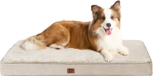 Vista 24 de EHEYCIGA Cama ortopédica de espuma viscoelástica para perros de 30 x 20 pulgadas, cama impermeable para mascotas para perros medianos, alfombrilla