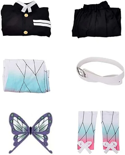 Vista 4 de Disfraz de anime para mujer, traje completo de Kochou para fiesta de Halloween
