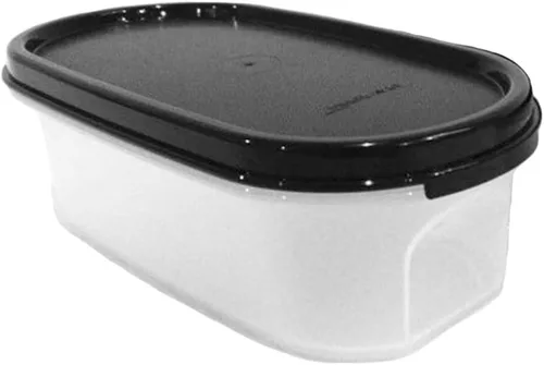Vista 2 de Tupperware Modular Mates Oval #1 (tamaño de 2 tazas) con sello negro