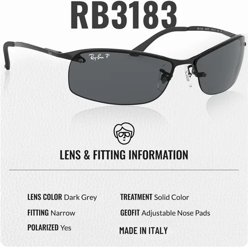 Vista 4 de Ray-Ban RB3183 - Gafas de sol con forma rectangular con kit oficial de gafas