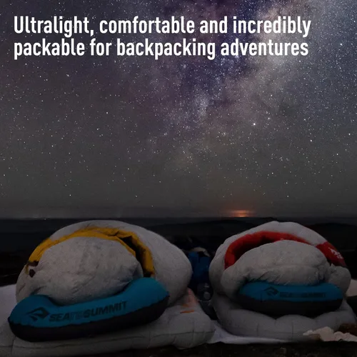 Vista 4 de Sea to Summit Aeros - Almohada inflable ultraligera para acampar y viajar, regular (14.2 x 10.2), espuma marina Ultralight inflatable camping