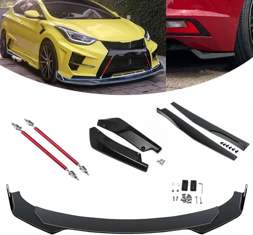 Vista 11 de x xotic tech Labio Universal para Parachoques Delantero Alerón de Barbilla Divisor Difusor Protector de Ala Moldura Kit de Carrocería de Coche