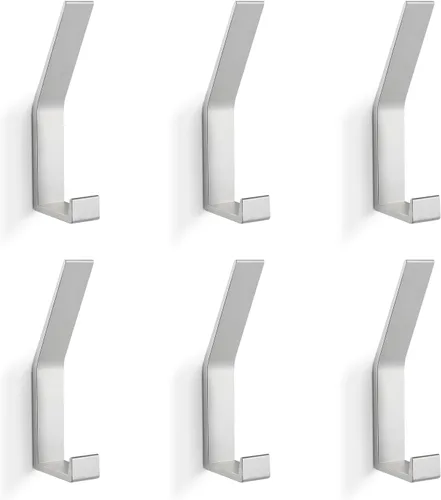 Vista 19 de Ganchos para Perchero Montados en la Pared, Negro, 2 Paquetes, Ganchos de Cuerda para Toallas de Baño para Cocina, Puerta, Gabinete, Baño