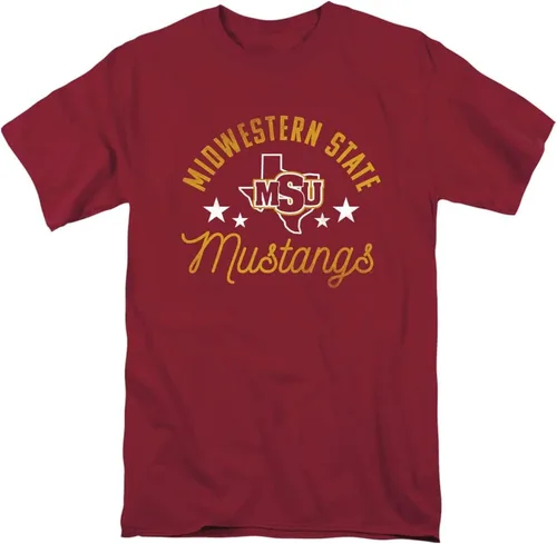 Vista 184 de Collegiate Distressed Mascot Unisex Adult T Shirt Collection 3 Universidad de Adelphi