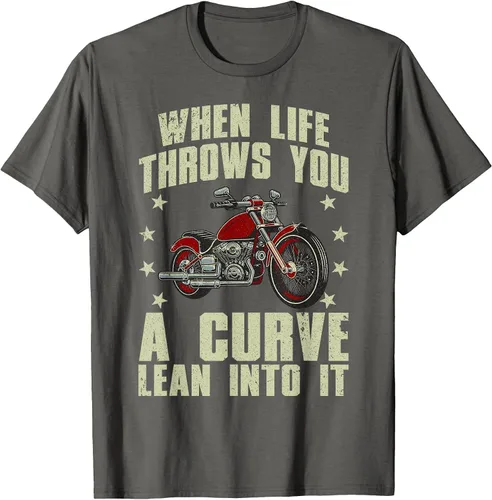 Vista 15 de Funny Motorcycle Racer Design for Men Women Motorcycle Lover T-Shirt Asphalt Grey