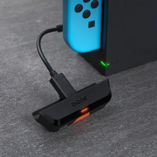 Vista 4 de Bionik BT Audio Sync Wireless Bluetooth Adapter with MIC Nintendo Switch, Switch Lite, Apple AirPods, Beats by Dre-Durable Form Fitting Design