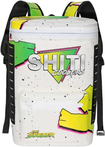 Vista 26 de SHITI Hieleras Enfriador para Camping, Viajes, Playa, Lonchera Suave para Alimentos, Bebidas y Hielo, Portátil, Impermeable, Bolsa Aislada de 24 El
