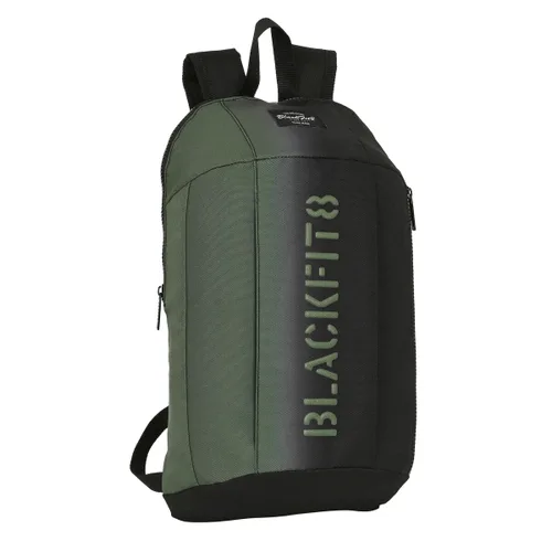 Vista 2 de Mochila Infantil BlackFit8 Gradient Mini Negro Verde militar (22 x 39 x 10 cm)