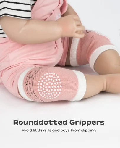 Vista 19 de BOSONER Rodilleras antideslizantes para bebés, rodilleras unisex para bebés y niños pequeños, 5 pares