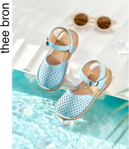 Vista 139 de THEE BRON Sandalias cómodas para niñas, zapatos para niños, sandalias rellenas