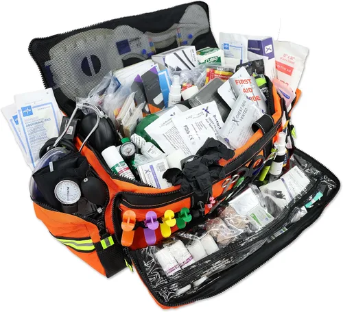 Vista 5 de Lightning X MB50 - Bolsa de equipo para respiración y trauma con kit de llenado para First Responder EMT, color azul