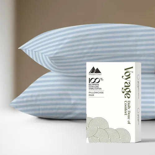 Vista 15 de Mayfair Linen Voyage Collection - Juego de 4 fundas de almohada de algodón egipcio de lujo de la serie 600, color blanco, suaves, refrescantes