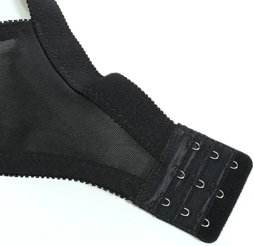 Vista 6 de TELIMUSSTO Sujetador de encaje floral para mujer, talla grande, sujeción firme, sin alambre, sin relleno, cobertura completa, minimizador