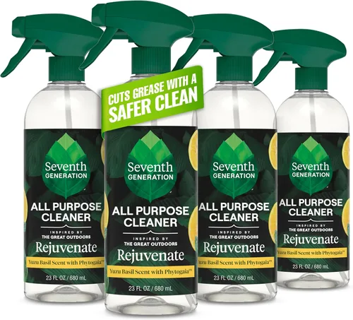 Vista 10 de Seventh Generation Limpiador Multiusos, Transparente y Sin Fragancia, Corta Grasa, 23 onzas líquidas
