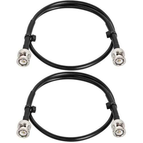 Vista 24 de MOOKEERF Cable BNC - 1 pie 2 piezas RG58 50 ohm macho a macho cables coaxiales de extensión BNC de baja pérdida para antenas, radios RF, módems