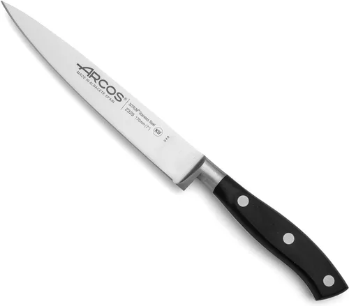 Vista 25 de ARCOS Juego de Cuchillos 5 Piezas Nitrum Acero Inoxidable y Hoja mm. 132.28 oz. Cuchillo de Cocina Profesional para Cortar Variedad de Alimentos