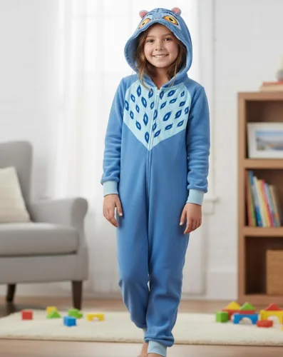 Vista 2 de Kpop Demon Hunter - Pijama de una pieza con capucha para niños y niñas, con cremallera, licencia