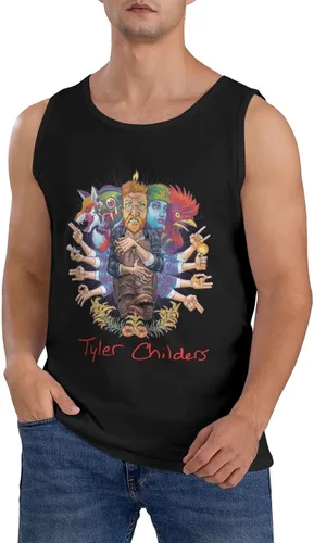 Vista 6 de WushXiao Camisetas sin mangas de algodón para hombre, chaleco deportivo de verano, sin mangas, para entrenamiento diario, salir, deportes, fitness