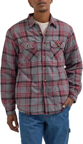 Vista 11 de Wrangler Authentics Men's Long Sleeve Sherpa Lined Shirt Jacket Índigo