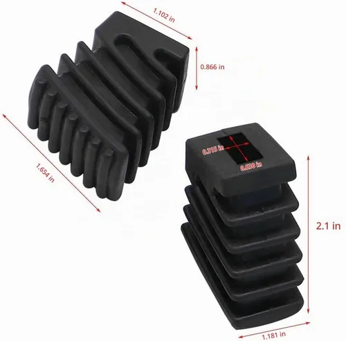 Vista 2 de Paquete de 3 protectores de patas de goma para piezas de percusión (grande, A)