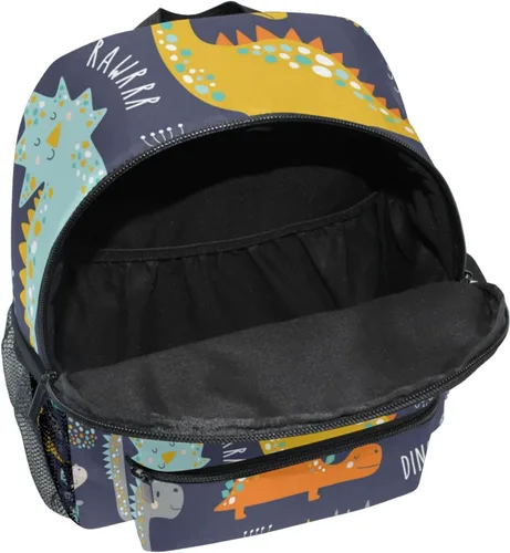 Vista 5 de Mochila con bonito dinosaurio, preescolar, guardería, de viajes, para niña y niño, Multi, talla única, Viajar