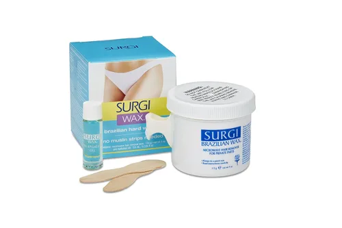 Vista 5 de Surgi-wax Kit de depilación brasileña para partes íntimas, cajas 4 onzas (3 unidades).