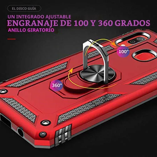 Vista 4 de Funda para Xiaomi Redmi Note 9S / Note 9 Pro con protector de pantalla de vidrio templado, híbrida resistente de doble capa, antiarañazos, a prueba
